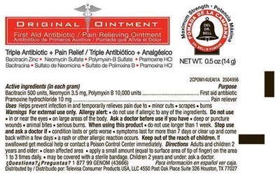 Genomma Triple Plus Tube 0.5oz.jpg Principal Display Panel – Tube Label - Genomma Triple Plus Tube 0.5oz